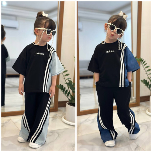 ست تیشرت شلوار اسپرت بچگانه مدل adidas