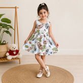 سارافون نخی دخترانه مدل گلبرگ