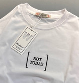 تیشرت بیسیک سفید مدل Not Today