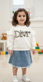 ست دو تیکه دورس و دامن دخترانه مدل DIOR