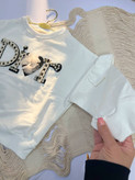 ست دو تیکه دورس و دامن دخترانه مدل DIOR